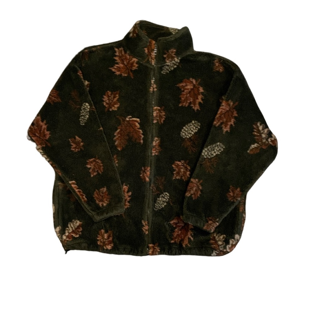 Vintage 90s! Four Seasons “Fall” Full-Zip Sherpa